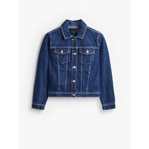 Mohito - Kurtka jeansowa - granatowy ze sklepu Mohito w kategorii Kurtki damskie - zdjęcie 186127248