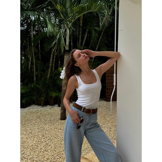 Reserved - Pasek z klamrą - brązowy ze sklepu Reserved w kategorii Paski damskie - zdjęcie 186128298