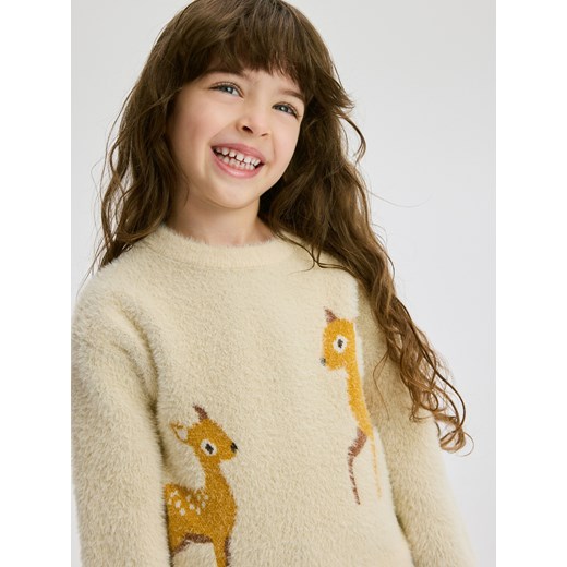 Reserved - Miękki sweter z aplikacją - wielobarwny ze sklepu Reserved w kategorii Swetry damskie - zdjęcie 186128516