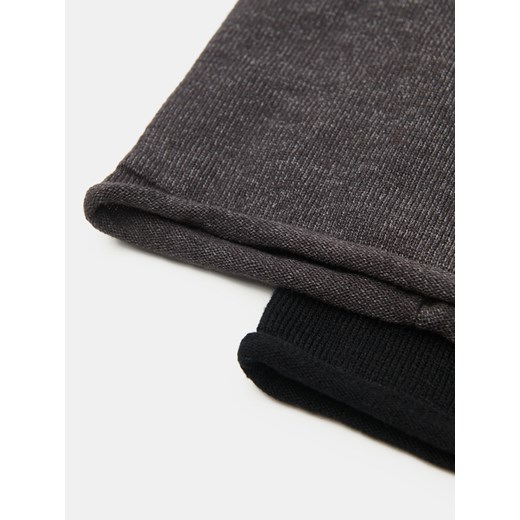 Sinsay - Czapka beanie basic z wiskozą 2 pack - szary Sinsay One Size Sinsay