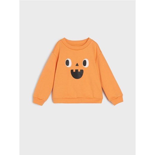 Sinsay - Bluza z motywem halloween - pomarańczowy ze sklepu Sinsay w kategorii Bluzy i swetry - zdjęcie 186130135