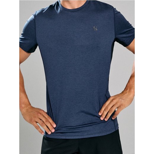 Sinsay - Koszulka slim fit SNSY PERFORMANCE - niebieski ze sklepu Sinsay w kategorii T-shirty męskie - zdjęcie 186130278