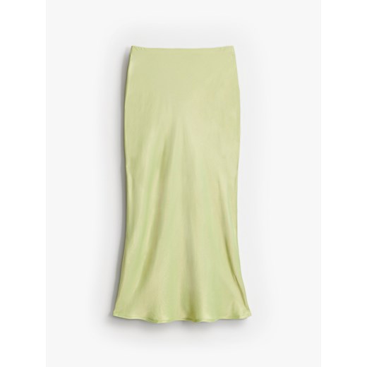 Mohito - Satynowa spódnica midi - zielony ze sklepu Mohito w kategorii Spódnice - zdjęcie 186131129