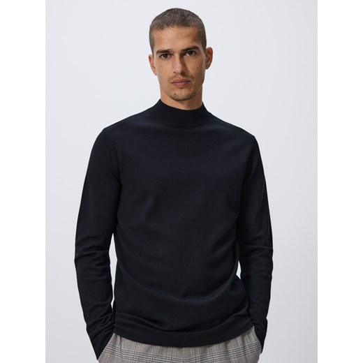 Reserved - Sweter z wiskozą - czarny ze sklepu Reserved w kategorii Swetry męskie - zdjęcie 186131415