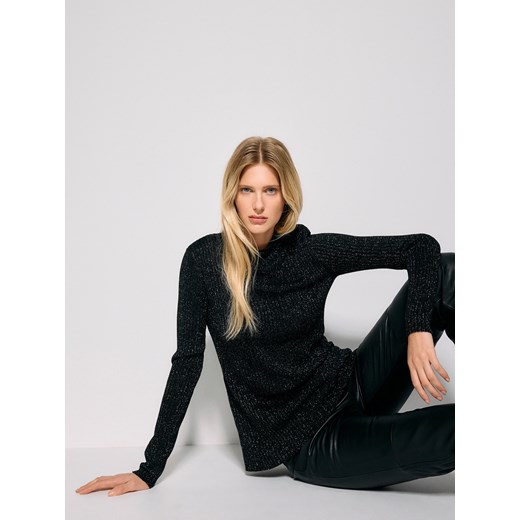 Reserved - Sweter z metalizowaną nitką - czarny ze sklepu Reserved w kategorii Swetry damskie - zdjęcie 186131737