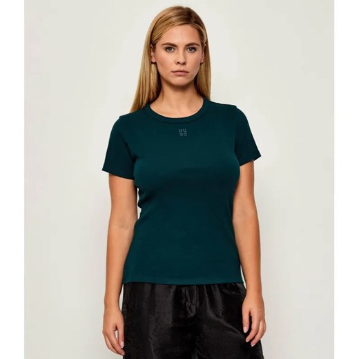 HUGO T-shirt Deloris | Regular Fit ze sklepu Gomez Fashion Store w kategorii Bluzki damskie - zdjęcie 186132659