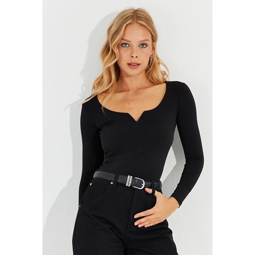 trendyol Koszulka w kolorze czarnym Trendyol S Limango Polska wyprzedaż