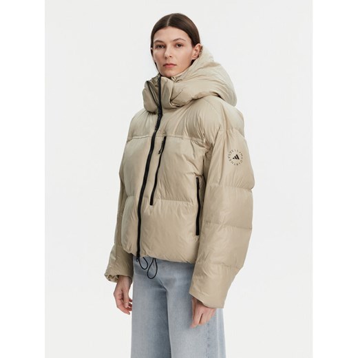 adidas by Stella McCartney Kurtka zimowa Winter JI5198 Beżowy Loose Fit ze sklepu MODIVO w kategorii Kurtki damskie - zdjęcie 186136509