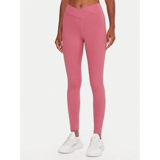 Reebok Legginsy Harlow Lux RK25183CCW Różowy Slim Fit ze sklepu MODIVO w kategorii Spodnie damskie - zdjęcie 186136519