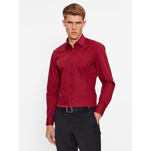 Boss Koszula H-Hank-Kent-C1-214 50469345 Czerwony Slim Fit ze sklepu MODIVO w kategorii Koszule męskie - zdjęcie 186136547