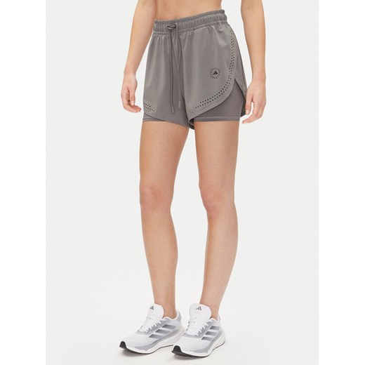 adidas by Stella McCartney Szorty sportowe TruePurpose 2-in-1 JI5220 Szary Regular Fit ze sklepu MODIVO w kategorii Szorty - zdjęcie 186136557