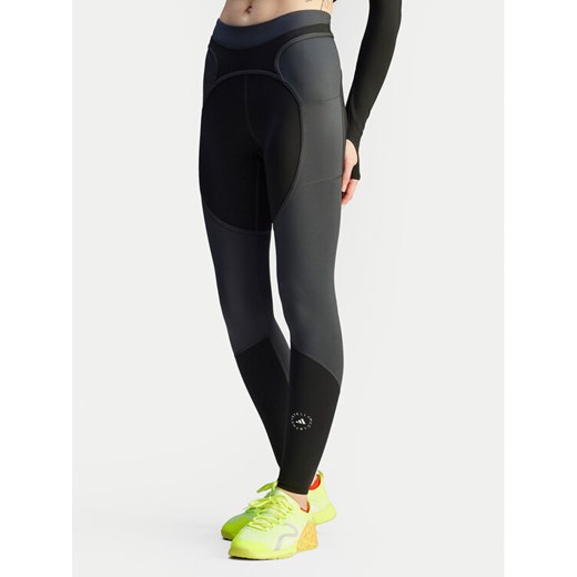 adidas by Stella McCartney Legginsy Two-tone JM0302 Czarny Slim Fit ze sklepu MODIVO w kategorii Spodnie damskie - zdjęcie 186136559
