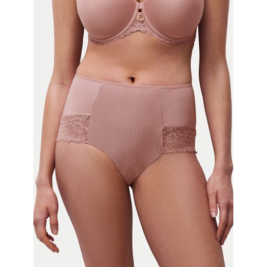 Chantelle Figi klasyczne z wysokim stanem Sublime C19WC6 Beżowy ze sklepu MODIVO w kategorii Majtki damskie - zdjęcie 186136589
