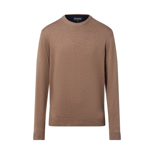 Finshley & Harding Sweter z dodatkiem kaszmiru Mężczyźni drobna dzianina melanżowy marmurkowy ze sklepu vangraaf w kategorii Swetry męskie - zdjęcie 186137846