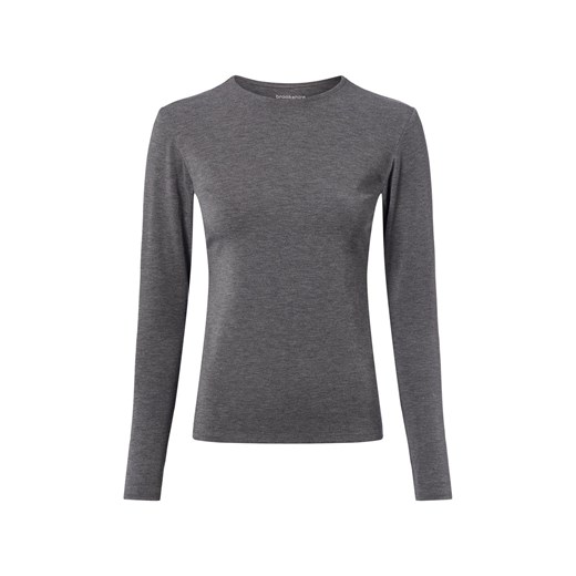 brookshire Damska koszulka z długim rękawem Kobiety Sztuczne włókno szary marmurkowy ze sklepu vangraaf w kategorii Bluzki damskie - zdjęcie 186137869