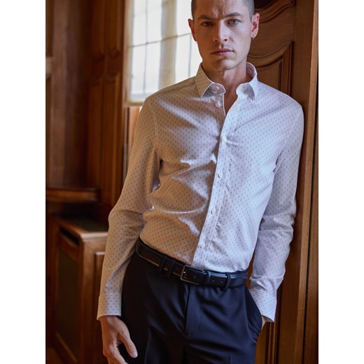 Reserved - Pasek z klamrą - czarny Reserved M okazja Reserved