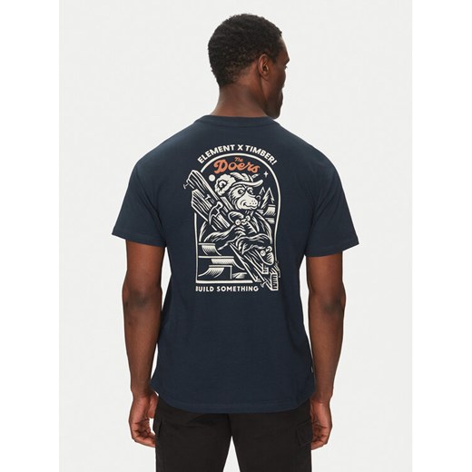 Element T-Shirt ELYZT00520 Granatowy Regular Fit ze sklepu MODIVO w kategorii T-shirty męskie - zdjęcie 186140797