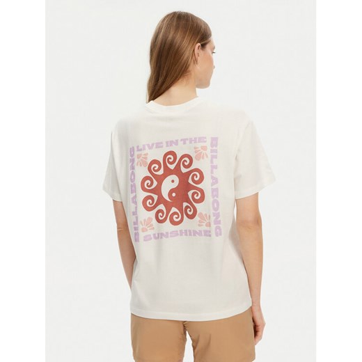 Billabong T-Shirt EBJZT00432-SCS Biały Regular Fit ze sklepu MODIVO w kategorii Bluzki damskie - zdjęcie 186140819