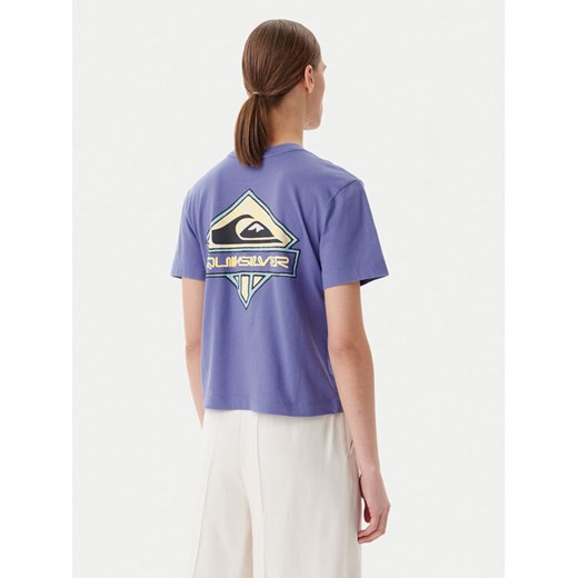 Quiksilver T-Shirt EQWZT03181 Fioletowy Relaxed Fit ze sklepu MODIVO w kategorii Bluzki damskie - zdjęcie 186140896