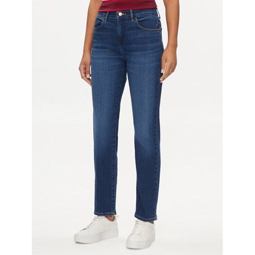 Wrangler Jeansy 112351051 Niebieski Straight Fit ze sklepu MODIVO w kategorii Jeansy damskie - zdjęcie 186140925