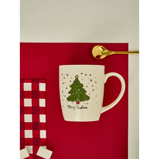Sinsay - Kubek z motywem świątecznym - zielony Sinsay One Size Sinsay