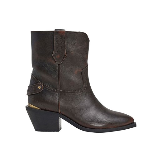Pepe Jeans FOOTWEAR Skórzane botki &quot;April&quot; w kolorze brązowym 39 Limango Polska wyprzedaż