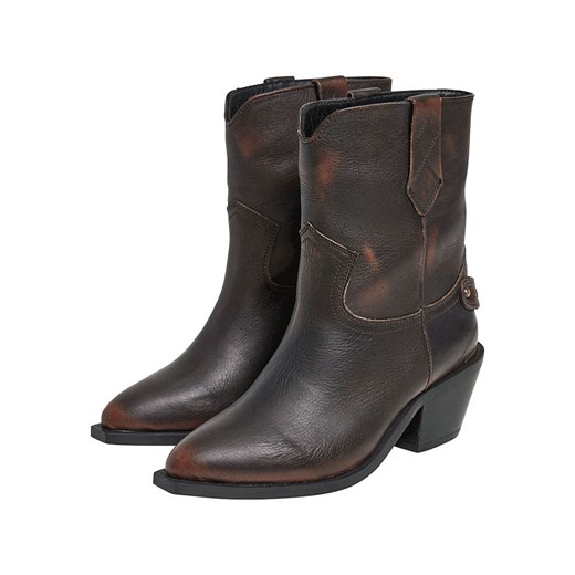 Pepe Jeans FOOTWEAR Skórzane botki &quot;April&quot; w kolorze brązowym 39 Limango Polska promocja
