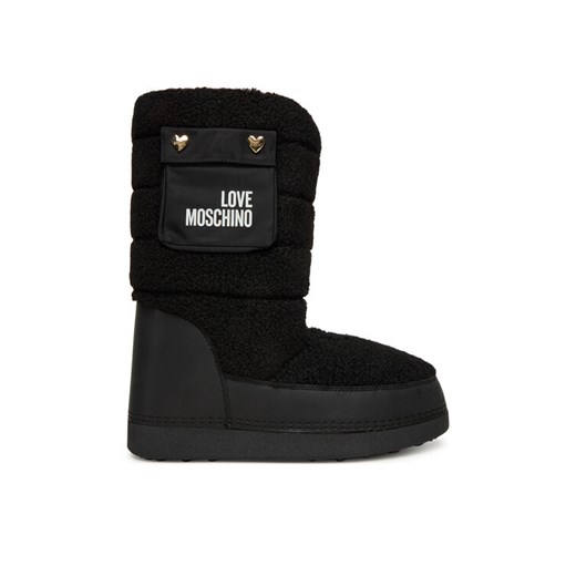 Śniegowce LOVE MOSCHINO JA24452G0NISM00A Czarny ze sklepu eobuwie.pl w kategorii Śniegowce damskie - zdjęcie 186144636