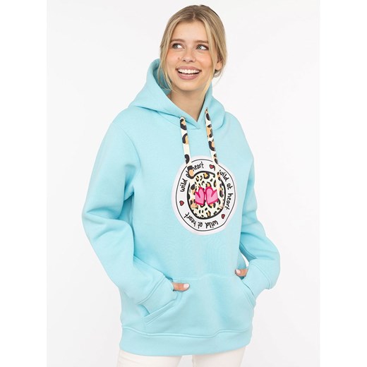 Zwillingsherz Bluza &quot;Kelly&quot; w kolorze turkusowym ze sklepu Limango Polska w kategorii Bluzy damskie - zdjęcie 186146637