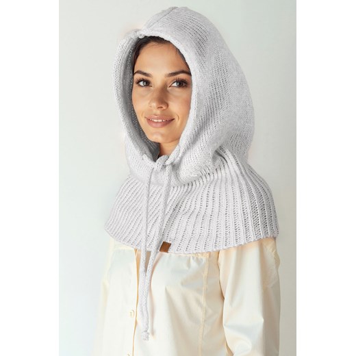 Kaptur balaclava Vivisence 70110 jasny szary ze sklepu kontri.pl w kategorii Czapki zimowe damskie - zdjęcie 186147195