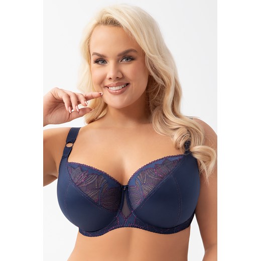 Biustonosz miękki Gorsenia K970 Astrid granatowy ze sklepu kontri.pl w kategorii Biustonosze - zdjęcie 186147356