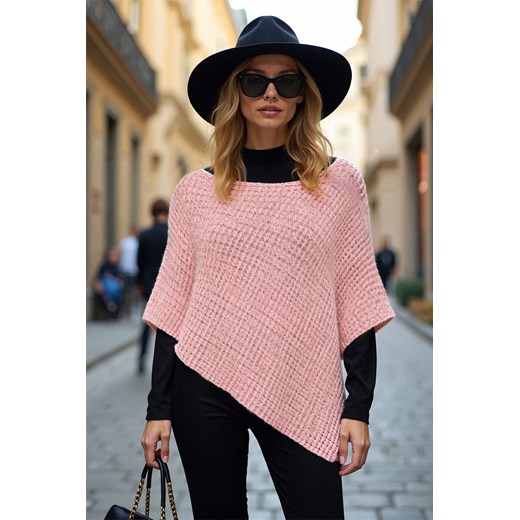 Ponczo Vivisence 7110 różowy ze sklepu kontri.pl w kategorii Poncza - zdjęcie 186147385