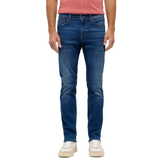 Męskie Spodnie jeansowe Mustang Style Vegas Slim Denim Blue 1015119 5000 574 ze sklepu YouNeedit.pl w kategorii Jeansy męskie - zdjęcie 186148069