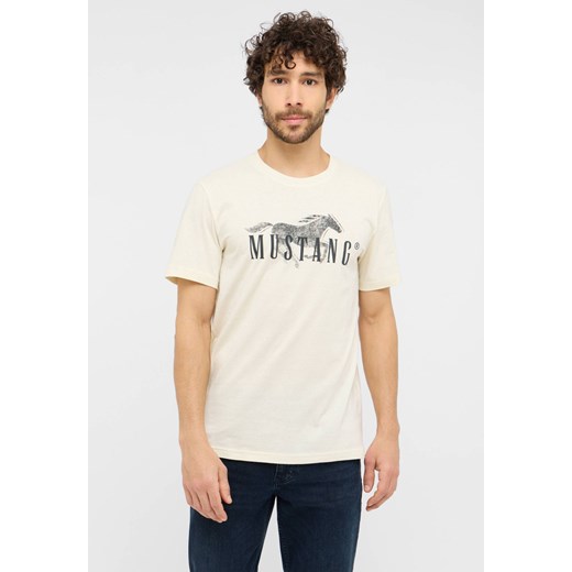 Męski T-Shirt Mustang Style Austin Light Gray 1015652 3003 ze sklepu YouNeedit.pl w kategorii T-shirty męskie - zdjęcie 186148115