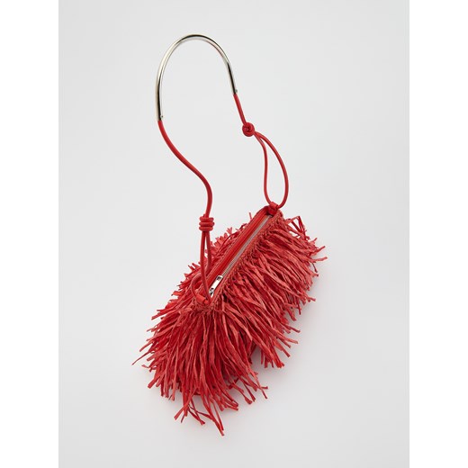 Reserved - Torebka na ramię z frędzlami - czerwony ze sklepu Reserved w kategorii Kopertówki - zdjęcie 186148616