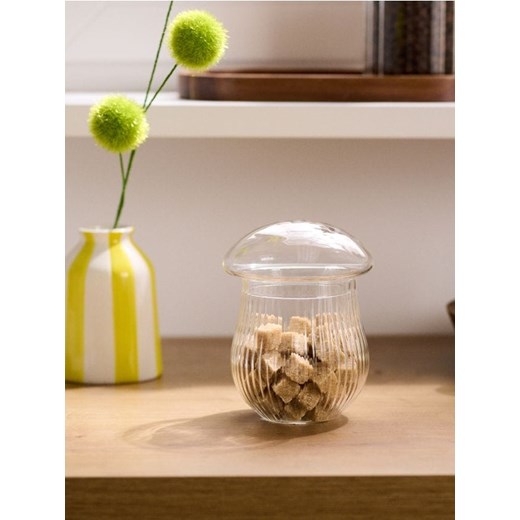 Sinsay - Szklany pojemnik na żywność w kształcie grzybka - biały ze sklepu Sinsay w kategorii Pojemniki kuchenne - zdjęcie 186149229