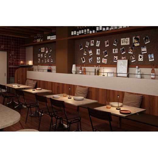 Lampka HoReCa LED bezprzewodowa DECA corten - efekt rdzy Lysne