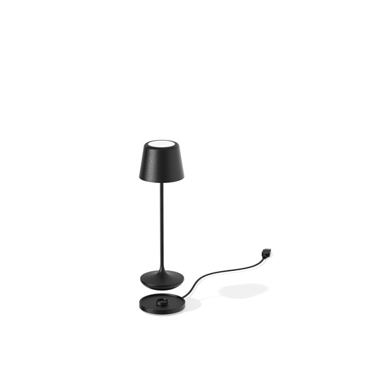 Ledowa lampka akumulatorowa do restauracji LUNA MICRO w czarnym macie 6 sztuk/komplet ze sklepu Lysne w kategorii Lampy stołowe - zdjęcie 186149445