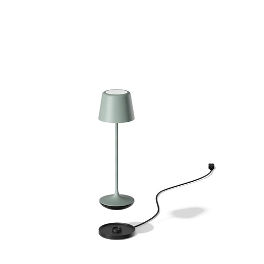 Lampa stołowa LED bezprzewodowa z pilotem LUNA MICRO zielono-szary matowy 6 sztuk/komplet ze sklepu Lysne w kategorii Lampy stołowe - zdjęcie 186149466