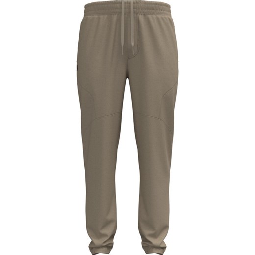 Męskie spodnie Under Armour UA Unstoppable Tapered Pants - brązowe ze sklepu Sportstylestory.com w kategorii Spodnie męskie - zdjęcie 186149687