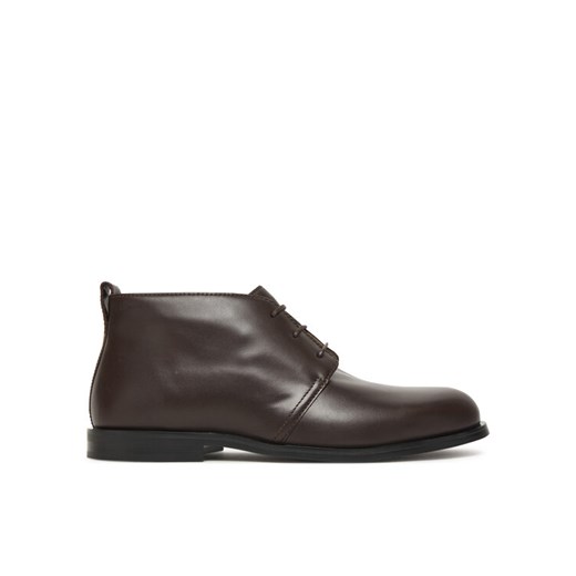 Trzewiki Calvin Klein Ess Rubber Desert Boot Lth HM0HM01979 Brązowy ze sklepu eobuwie.pl w kategorii Buty zimowe męskie - zdjęcie 186149785