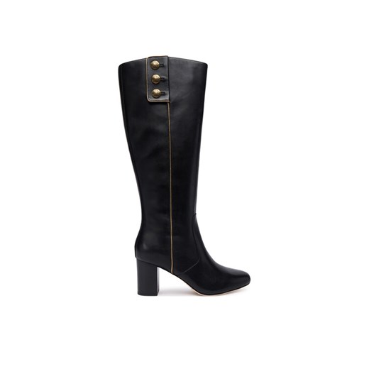 Kozaki LAUREN RALPH LAUREN 802980067001 Czarny ze sklepu eobuwie.pl w kategorii Kozaki damskie - zdjęcie 186149816