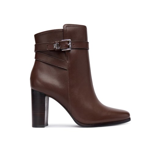 Botki LAUREN RALPH LAUREN 802974475002 Brązowy ze sklepu eobuwie.pl w kategorii Botki - zdjęcie 186149868