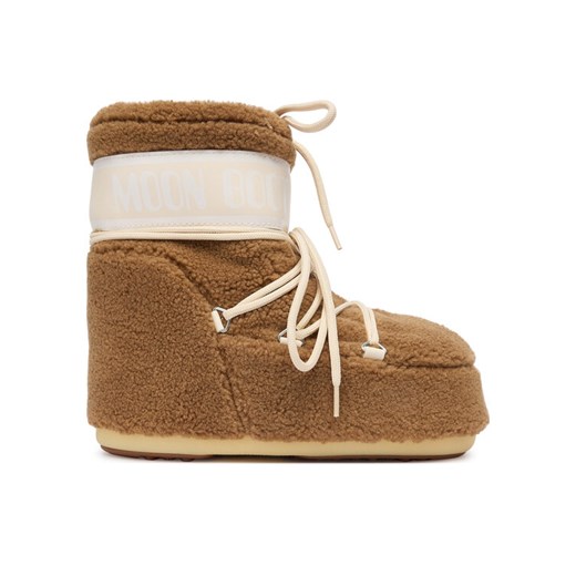 Śniegowce Moon Boot Mb Icon Low Fleece 80D1409700 Brązowy ze sklepu eobuwie.pl w kategorii Śniegowce damskie - zdjęcie 186149896