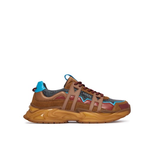 Sneakersy Guess FMFUNO FAL12 Brązowy ze sklepu eobuwie.pl w kategorii Buty sportowe męskie - zdjęcie 186149936