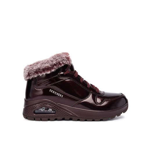 Botki Skechers Uno Rugged 168126/BURG Bordowy ze sklepu eobuwie.pl w kategorii Botki - zdjęcie 186149938