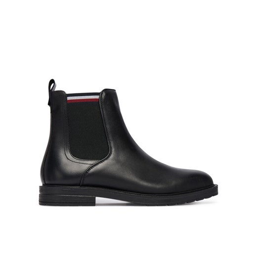 Botki Tommy Hilfiger Cleated Hilifger W FM0FM05728 Czarny ze sklepu eobuwie.pl w kategorii Buty zimowe męskie - zdjęcie 186149997