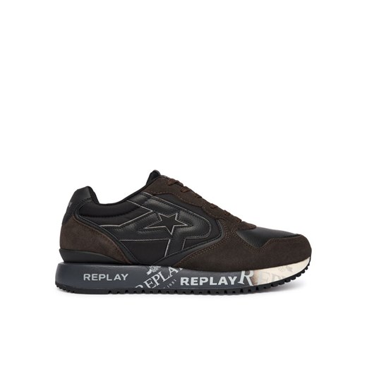 REPLAY Sneakersy GMS9I .000.C0008L Brązowy ze sklepu MODIVO w kategorii Buty sportowe męskie - zdjęcie 186151208