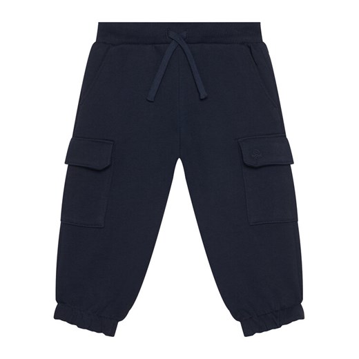 United Colors Of Benetton Spodnie dresowe 3J68GF045 Granatowy Regular Fit ze sklepu MODIVO w kategorii Spodnie chłopięce - zdjęcie 186151337