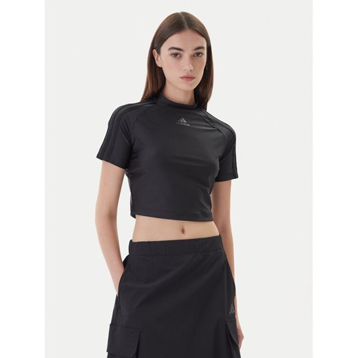 adidas T-Shirt Teamgeist adicolor Baby JZ8278 Czarny Slim Fit ze sklepu MODIVO w kategorii Bluzki damskie - zdjęcie 186151465